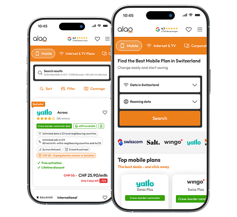 Trouver le forfait mobile adapté au réseau Swisscom
